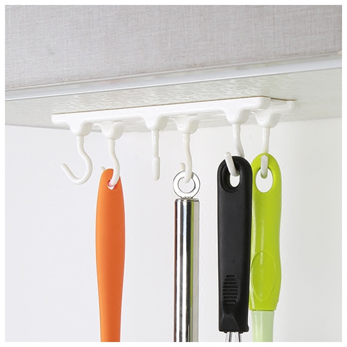 Buy Kitchen/cabinet Six-hook Wall Hook Holder | car accessories | pet ...
